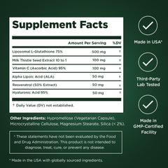 Premium Select Nutrition botella abierta con cápsulas para 30 días