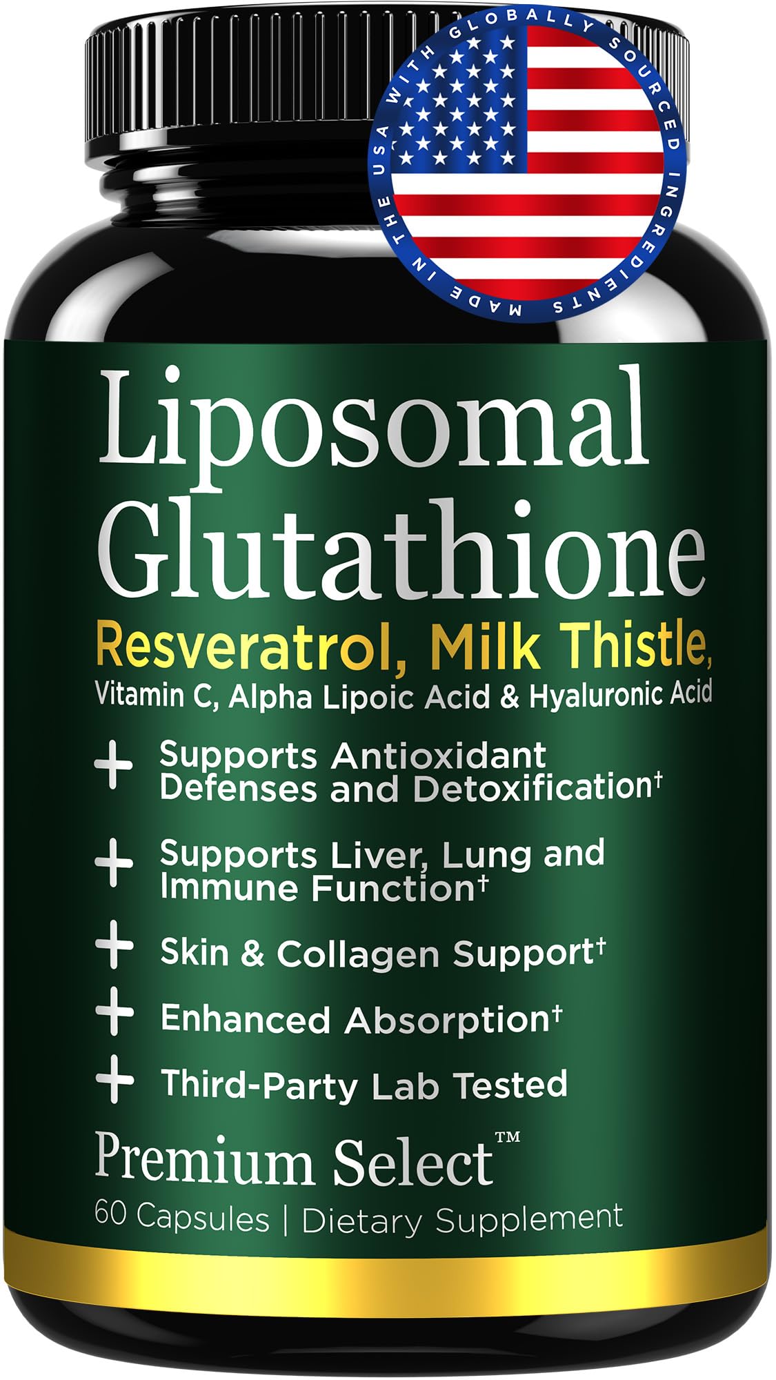 Premium Select Nutrition empaque frontal mostrando suplemento y beneficios
