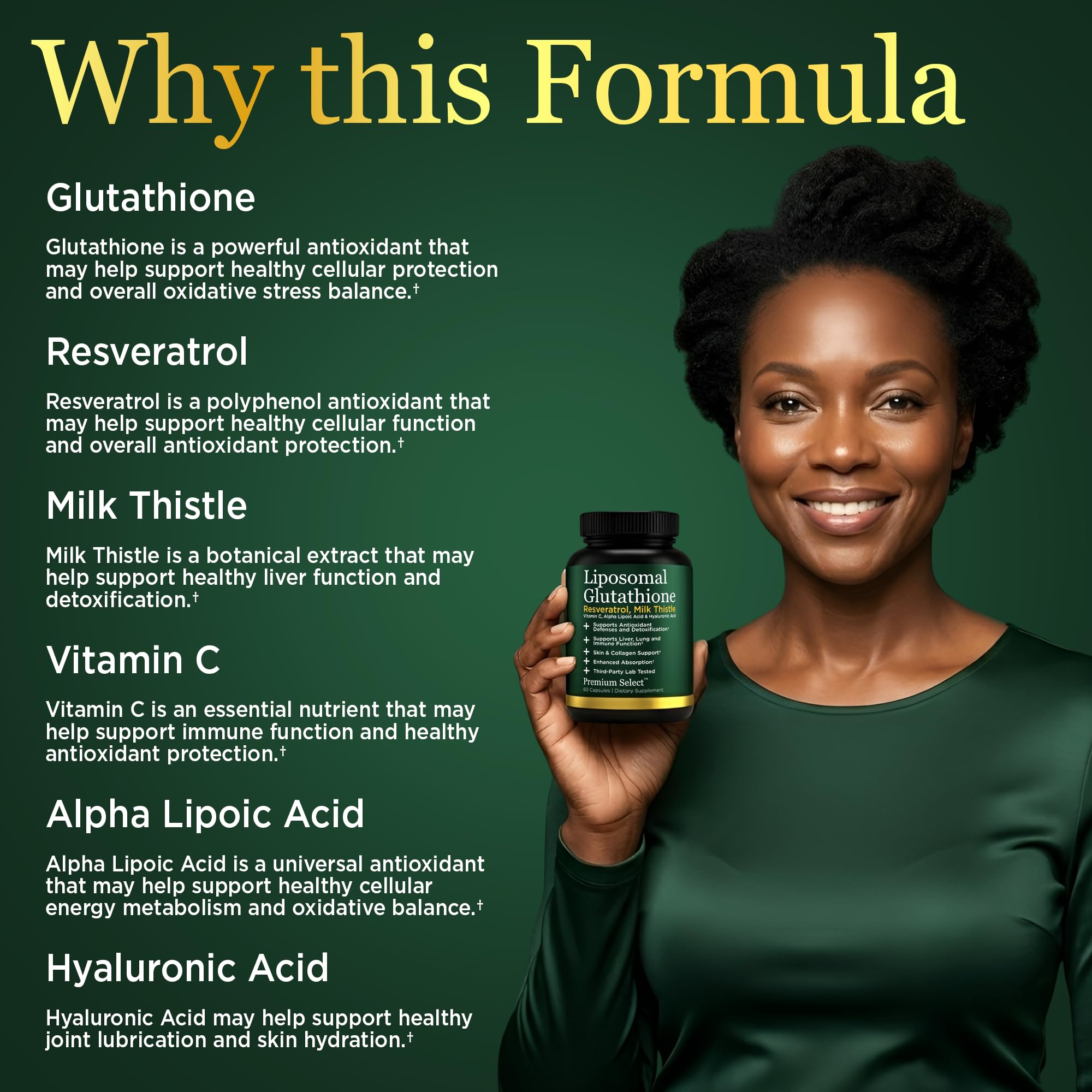 Premium Select Nutrition primer plano de la cápsula liposomal y su recubrimiento