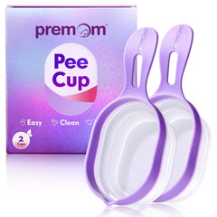 Premom copa frontal mostrando la apertura amplia y ventaja antisalpicaduras