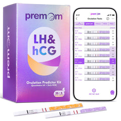 Premom frente del empaque mostrando contenido y ventaja de seguimiento
