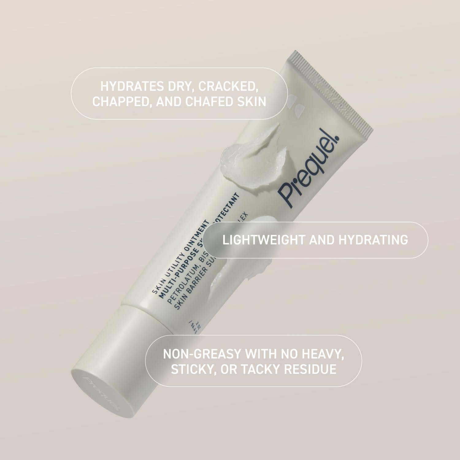 Prequel etiqueta con ingredientes resaltados para confianza y transparencia