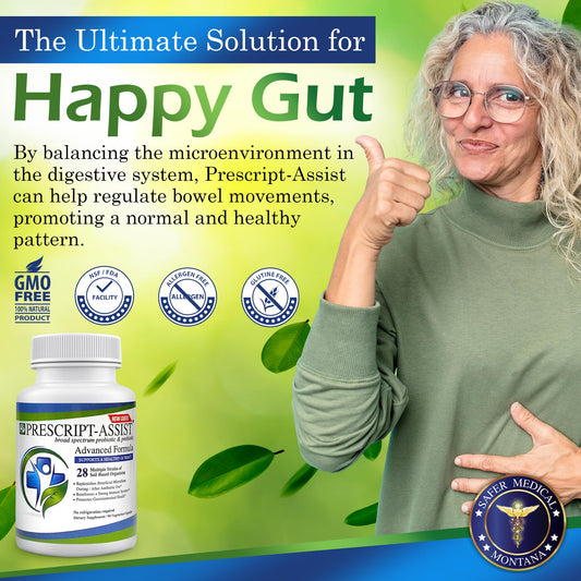 Prescript-Assist cápsulas de 90 dosis para uso diario cómodo y práctico.