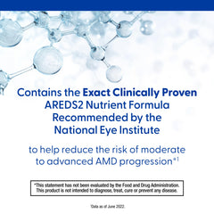 PreserVision AREDS 2 botella abierta con softgels para visualizar cantidad y presentación