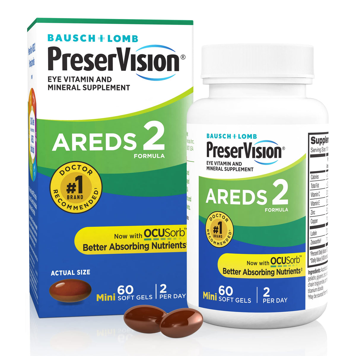 PreserVision envase frontal mostrando la marca y la fórmula recomendada