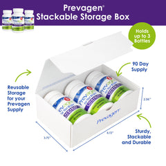 Prevagen caja abierta con comprimidos visibles y accesibles