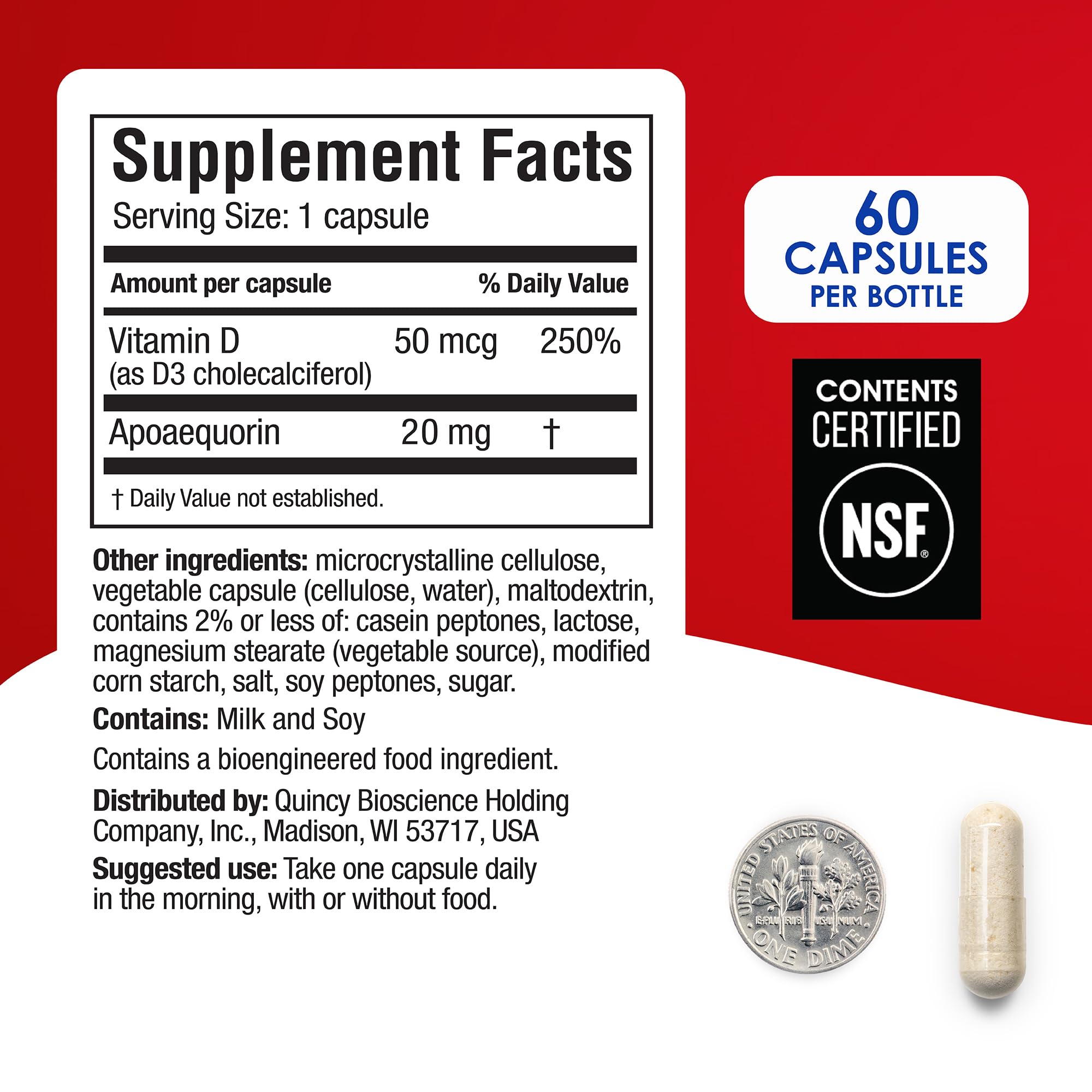 Prevagen caja de almacenamiento resistente que facilita guardar frascos