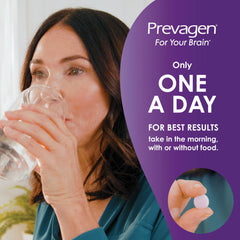 Prevagen envase abierto con tabletas visibles para comprobar cantidad y aspecto