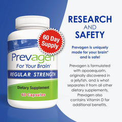 Etiqueta nutricional de Prevagen con información clara del ingrediente apoaequorin