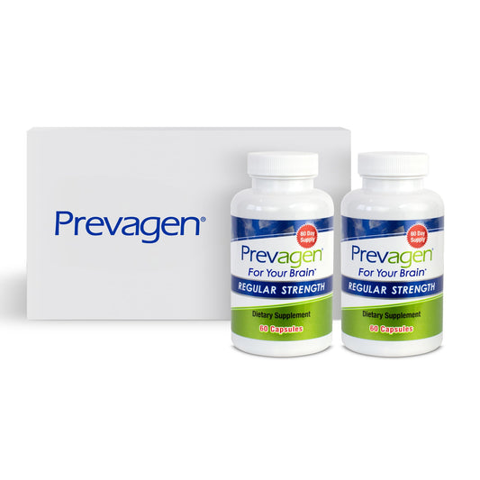 Prevagen frasco frontal mostrando el diseño y conveniencia