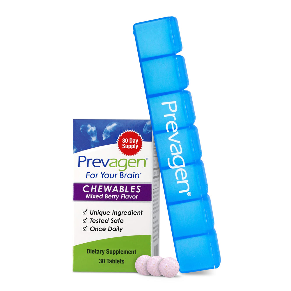 Prevagen envase frontal mixed berry mostrando sabor y diseño claro