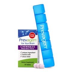 Prevagen envase frontal mixed berry mostrando sabor y diseño claro