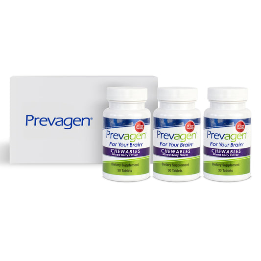 Prevagen frontal del paquete mostrando diseño y beneficios