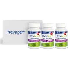Prevagen vista frontal del estuche, presentación protectora y portátil