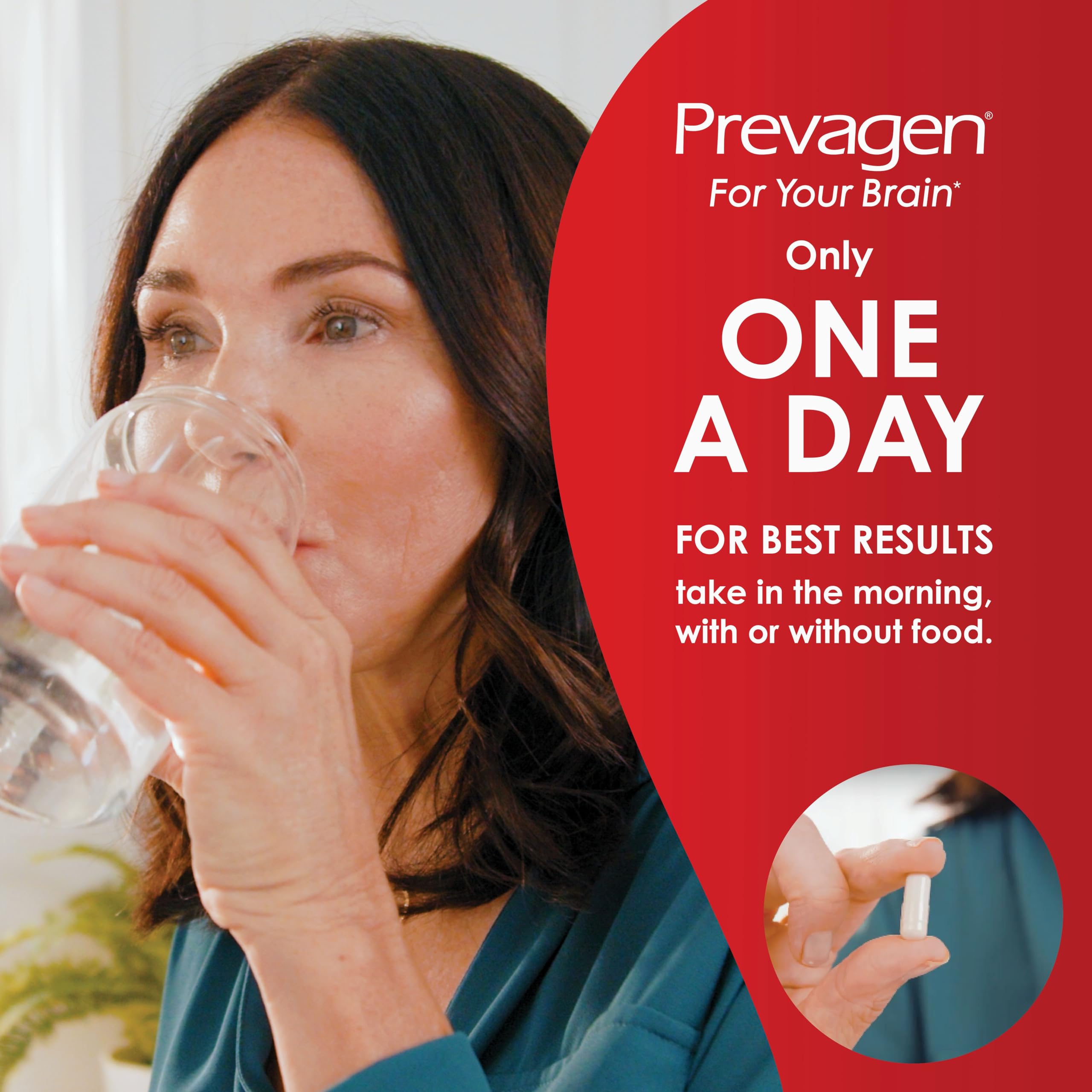 Prevagen pastillero de 7 días abierto con compartimentos etiquetados y accesibles