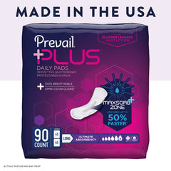 Prevail almohadilla colocada en ropa interior para discreción y ajuste
