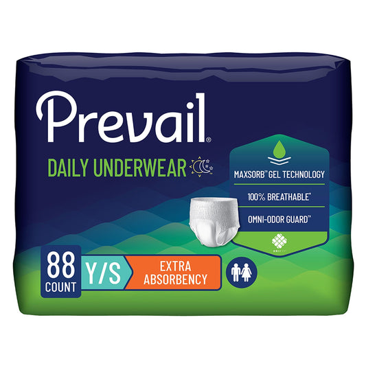 Prevail frente del paquete mostrando cantidad y formato para fácil identificación y confianza