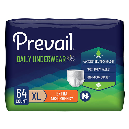 Prevail frente del paquete mostrando la marca y protección discreta