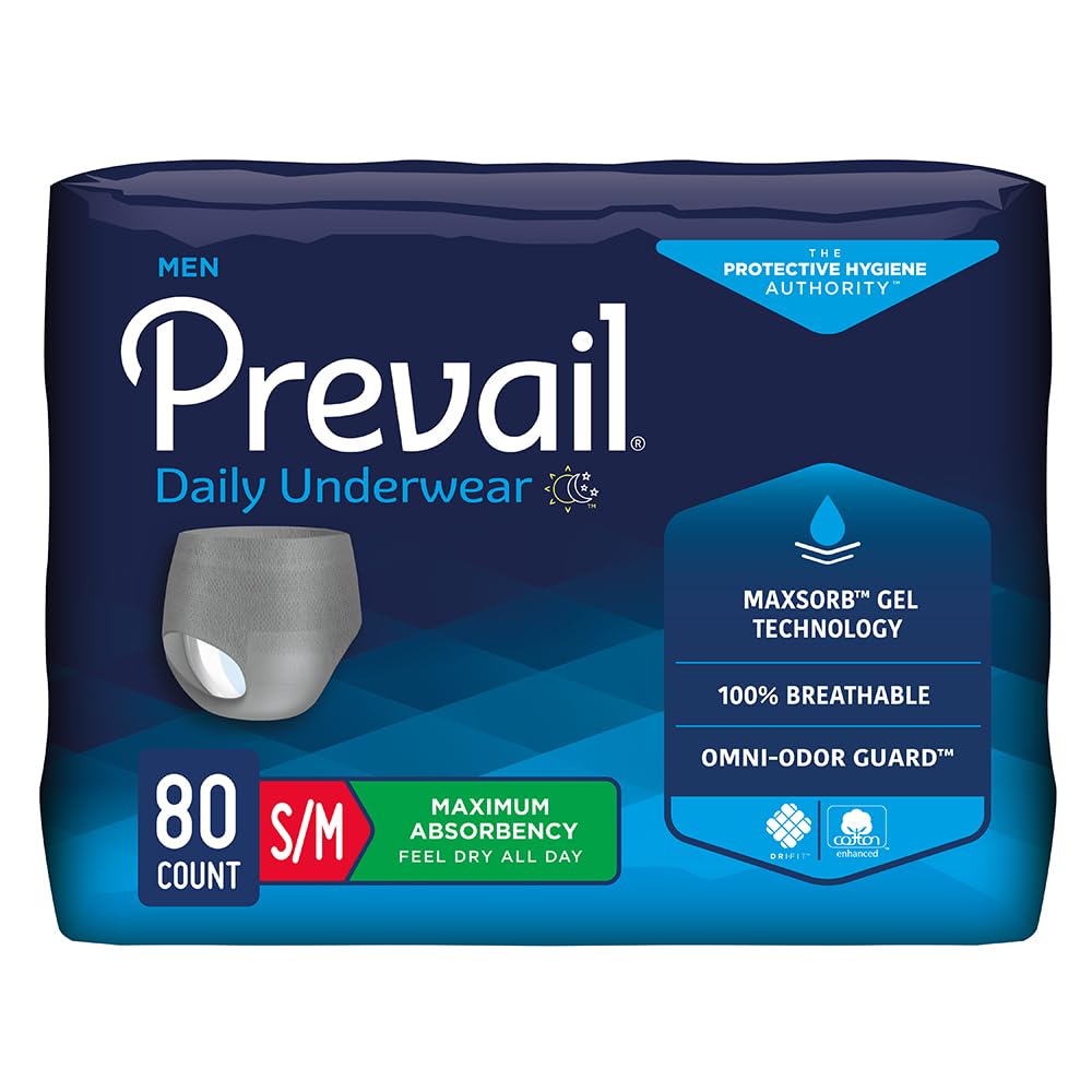 Prevail empaque frontal mostrando 80 unidades y beneficio de protección