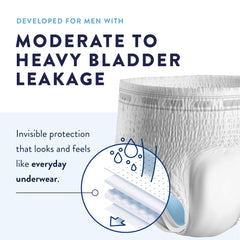 Prevail detalle de la cintura elástica que ofrece ajuste cómodo y seguro
