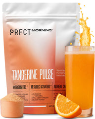 PRFCT frente del empaque mostrando sabor naranja y beneficio de hidratación rápida