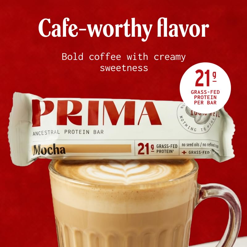 Prima Ancestral Protein Bar dentro de mochila lista para consumo en ruta