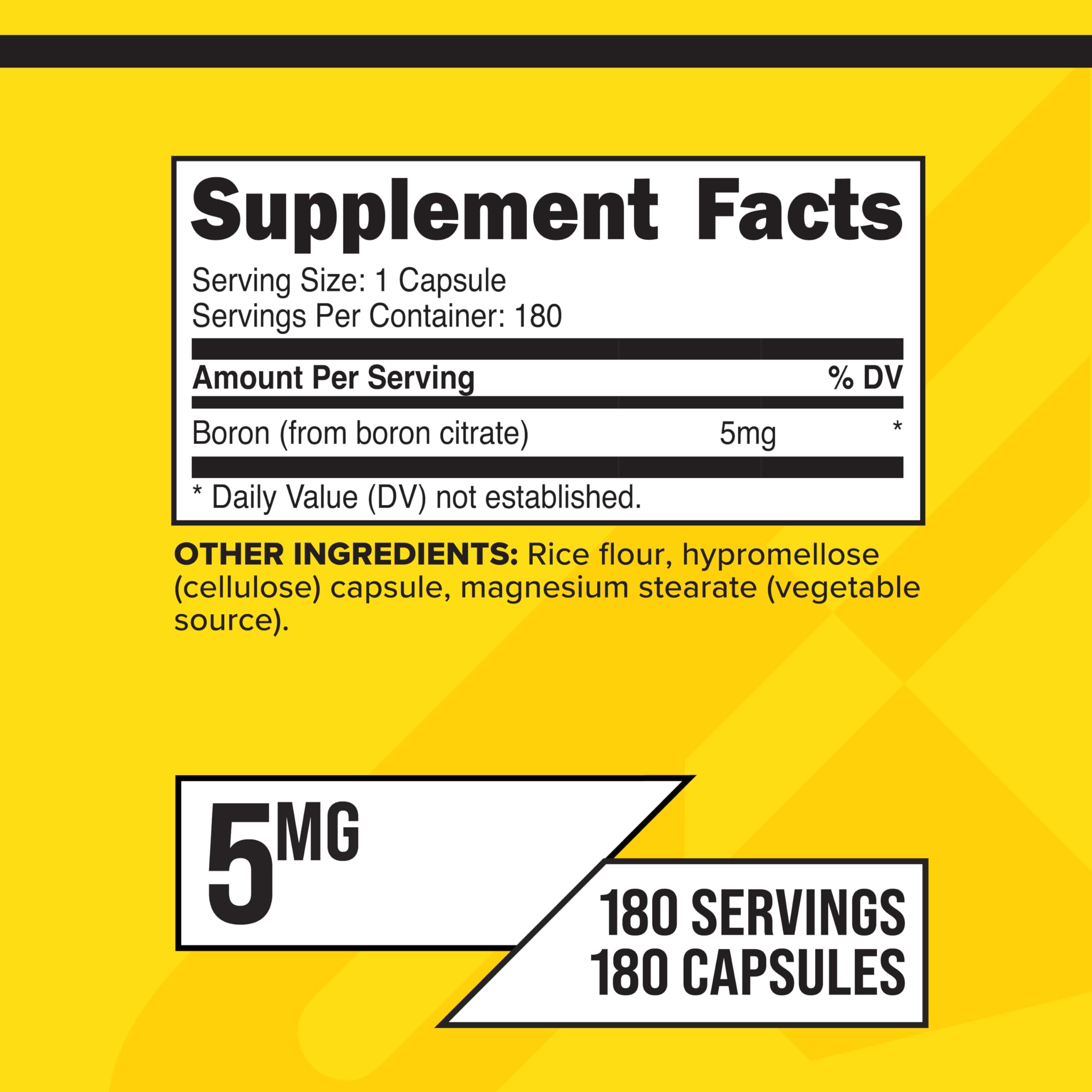 Primaforce Boron: etiqueta del frasco que resalta pureza y potencia