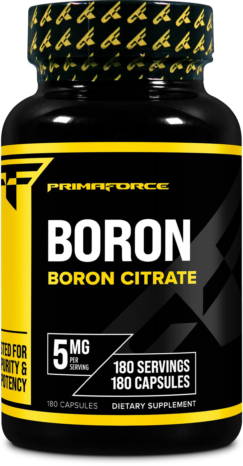 Primaforce Boron: cápsulas en frasco para consumo diario, dosis de 5 mg