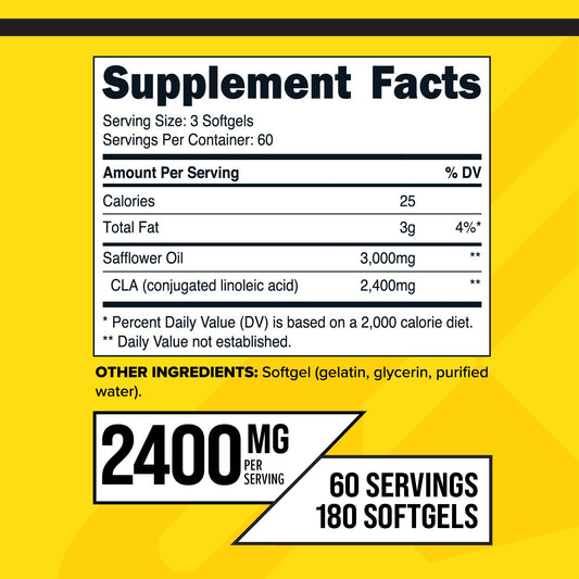 Capsulas blandas Primaforce CLA en primer plano; ingesta suave y rápida.