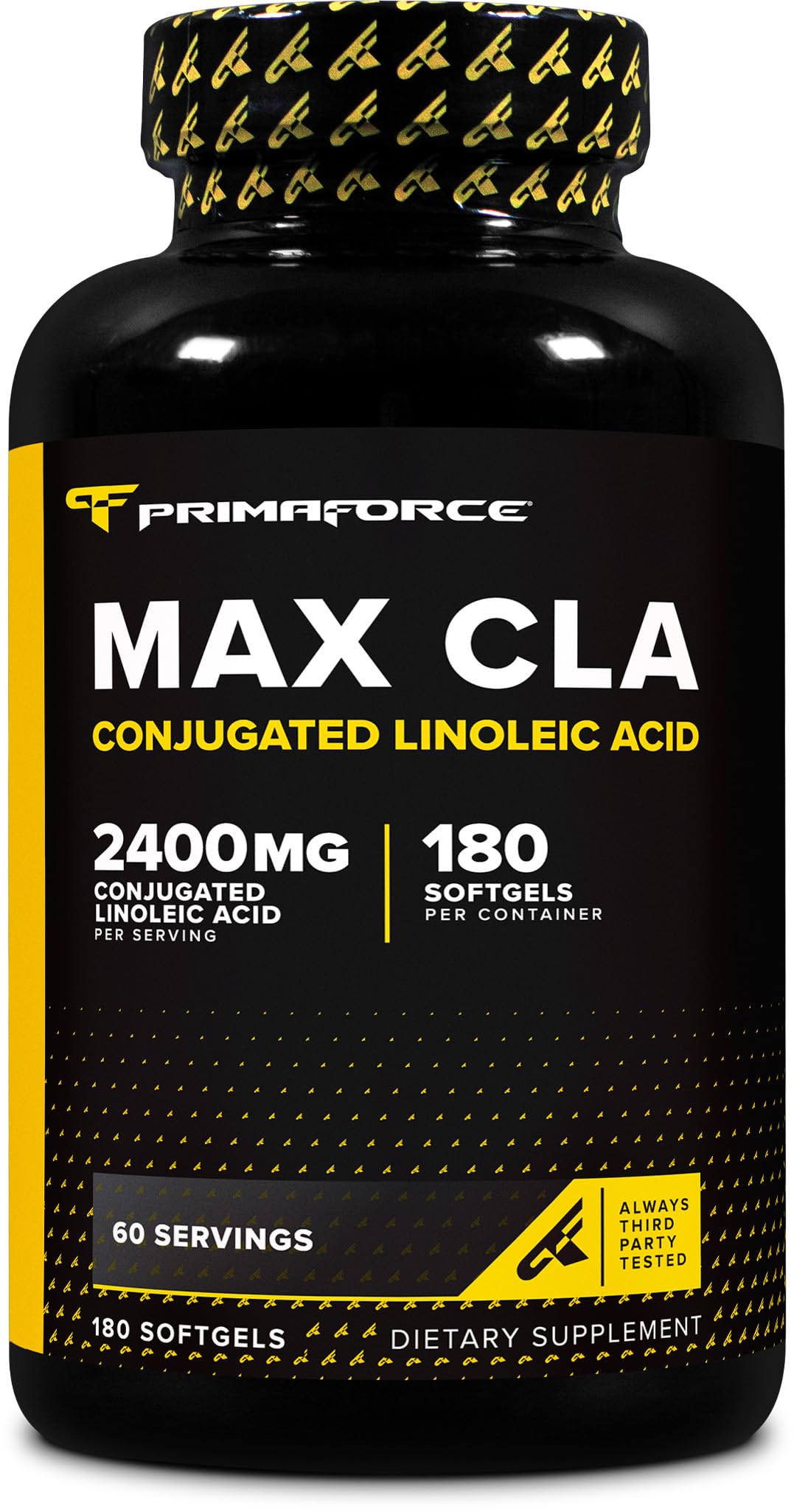 Primaforce CLA frontal del envase mostrando etiqueta clara y beneficios