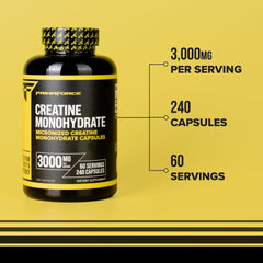 Primaforce Creatine Monohidrato cápsulas para uso diario en rutinas de alto rendimiento