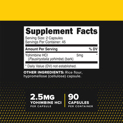 Primaforce primer plano de cápsula resaltando 2.5 mg por dosis