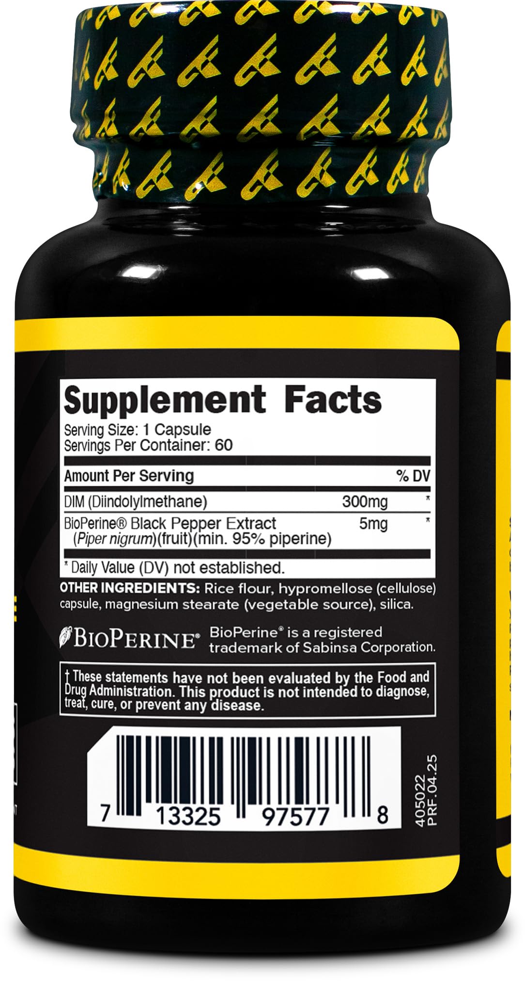 Primaforce DIM cápsulas de 300 mg con absorción potenciada por BioPerine.