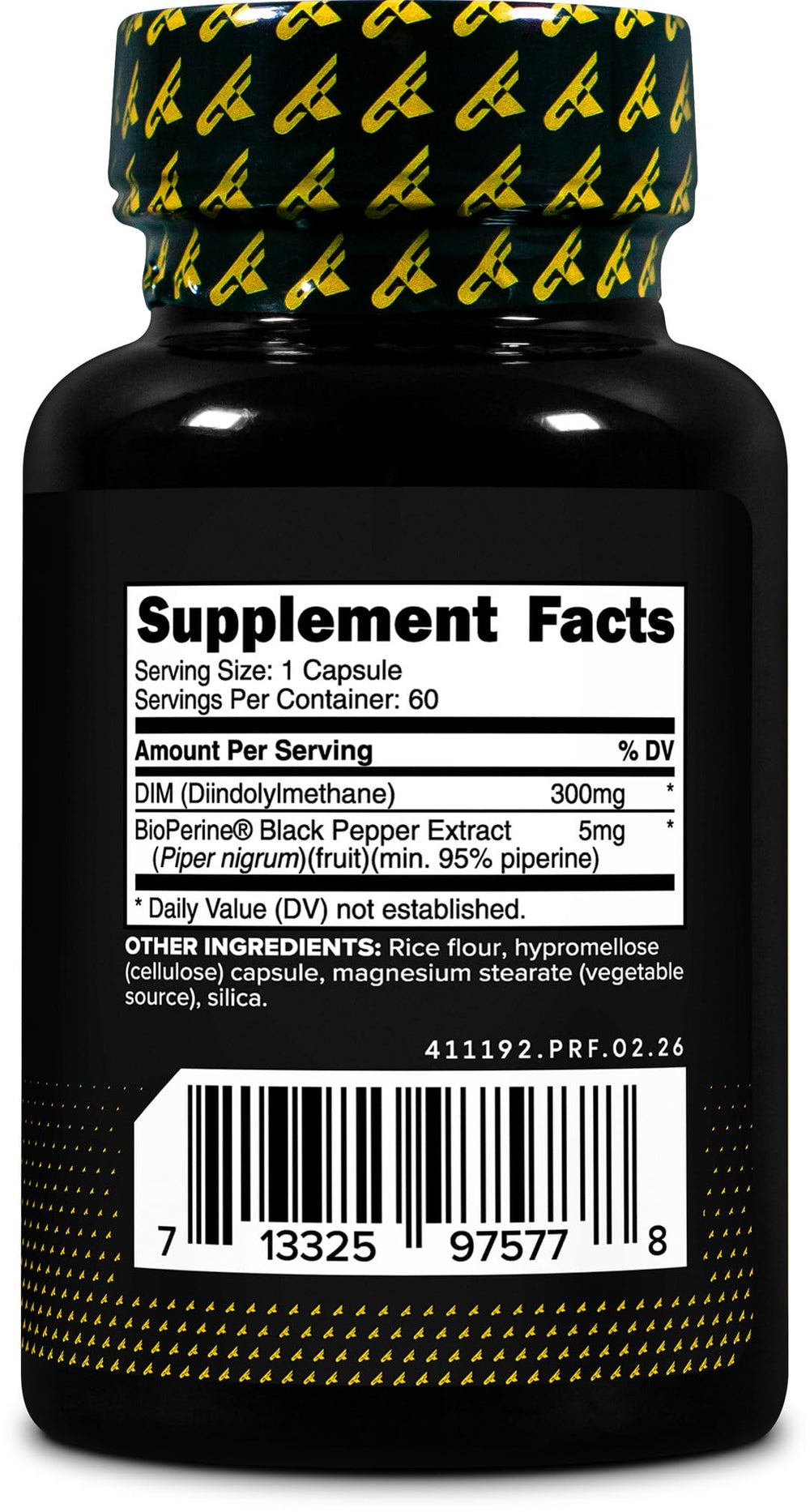 Primaforce etiqueta nutricional mostrando dosis y calidad comprobada