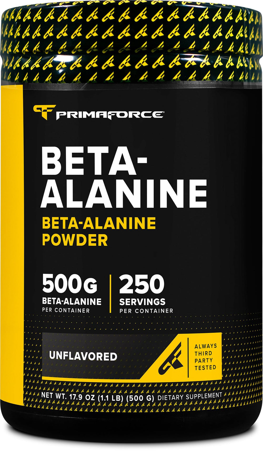 Primaforce envase frontal mostrando 500 g y etiqueta clara para confianza