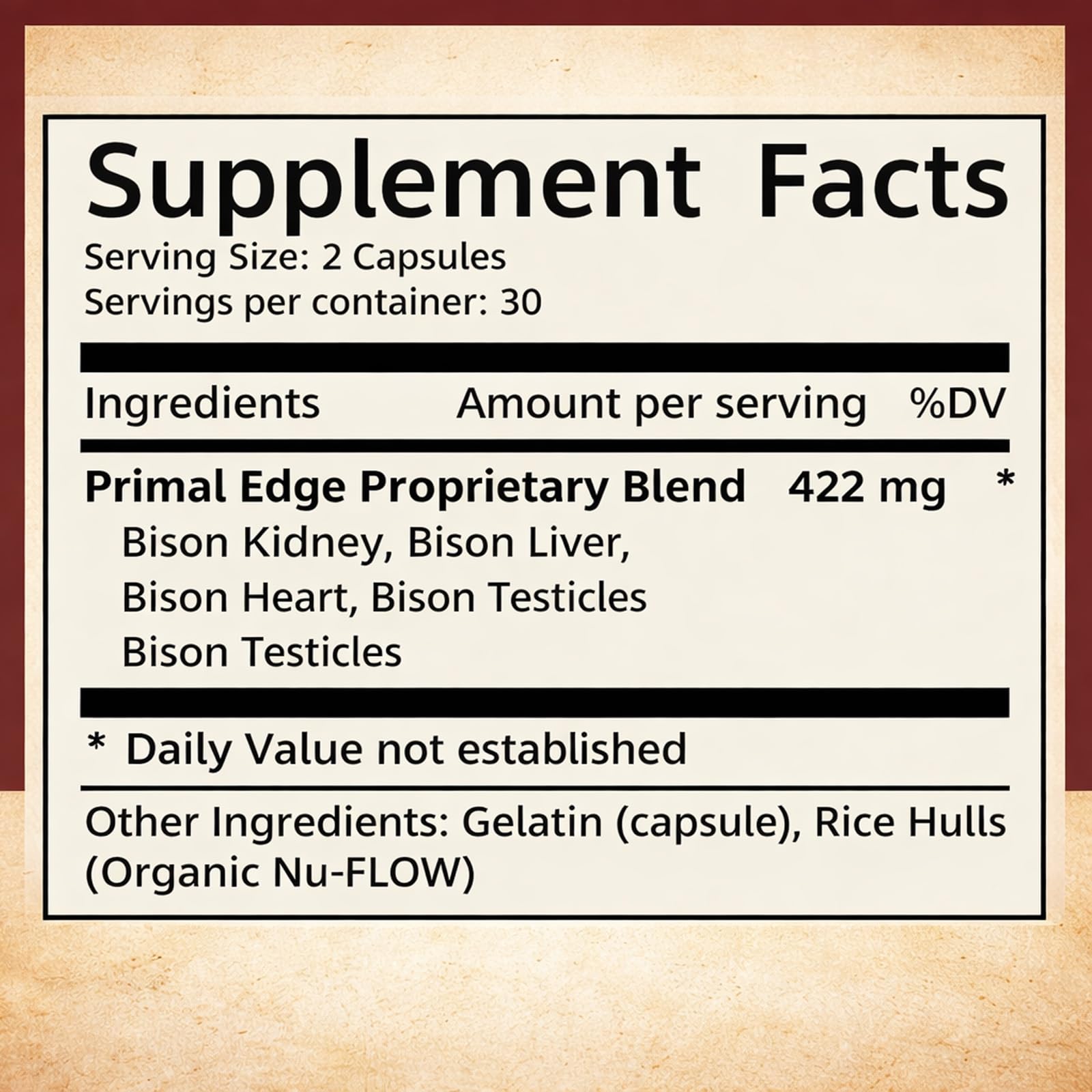Primal Edge Biso frasco junto a objetos cotidianos para mostrar tamaño y portabilidad