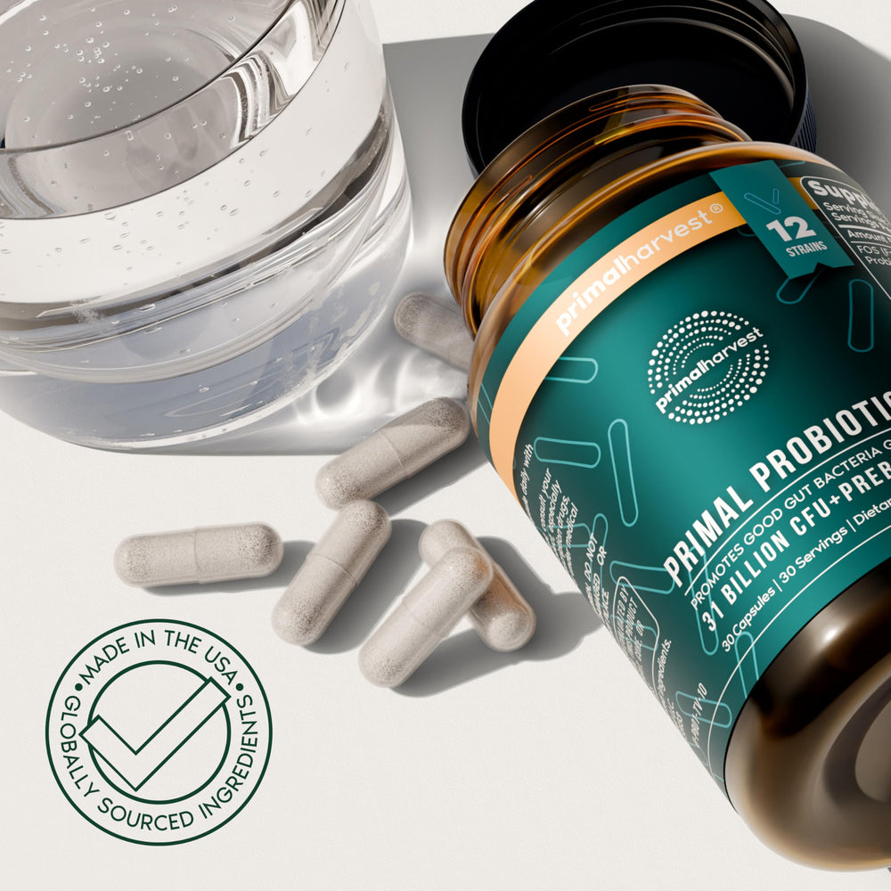 Primal Harvest listado de ingredientes que evidencia formula sin alérgenos