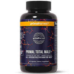 Primal Harvest envase frontal con diseño claro y lectura fácil