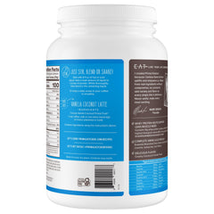 Primal Kitchen batido vainilla coco servido en vaso, sabor cremoso