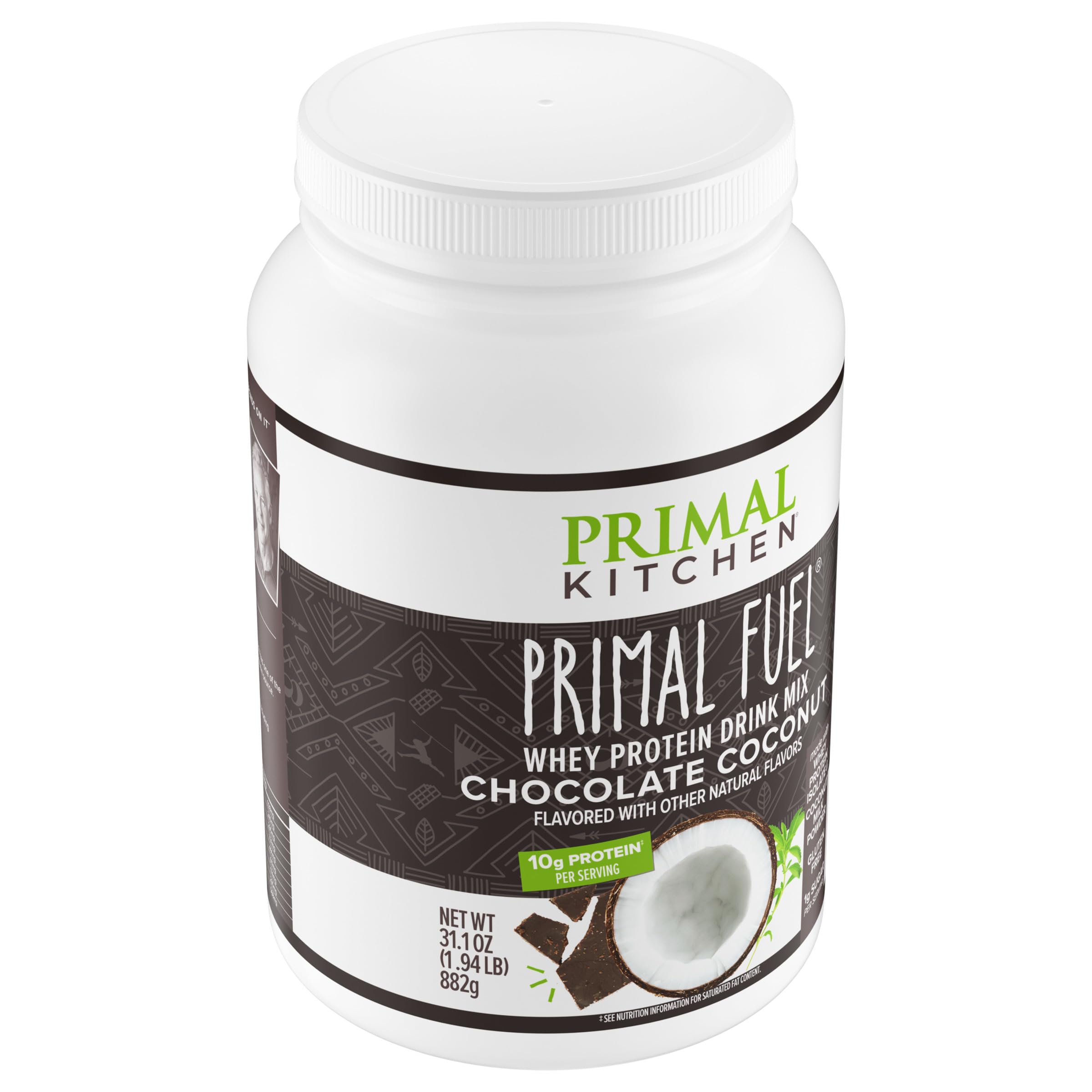 Primal Kitchen detalle de etiqueta nutricional y lista de ingredientes