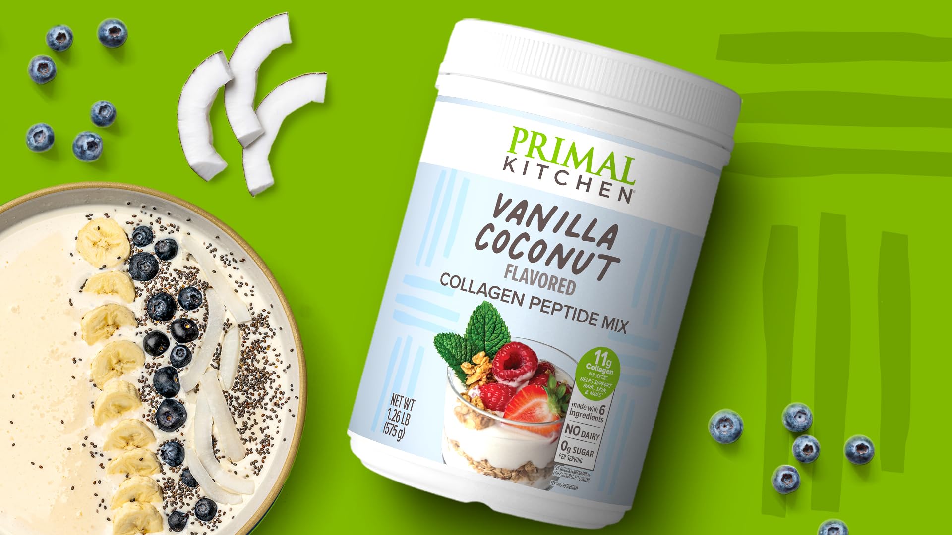 Primal Kitchen bebida servida en vaso lista para consumir rápida preparación