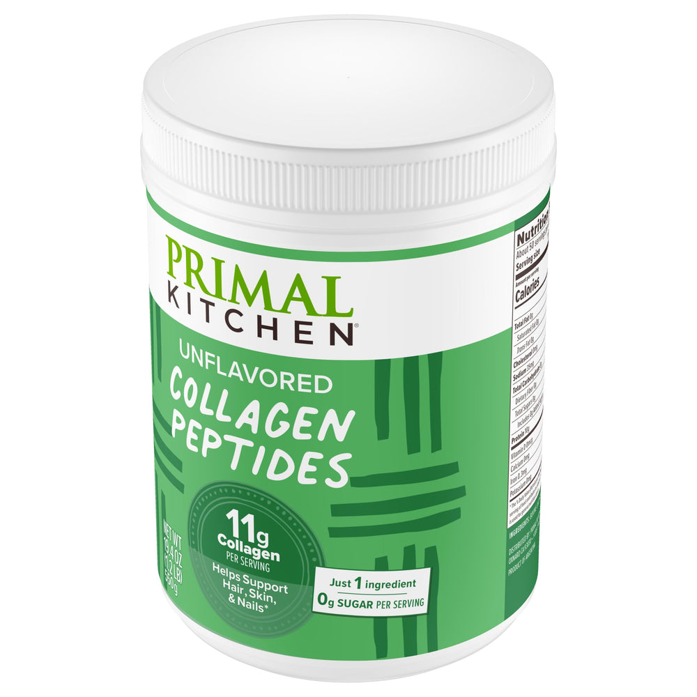 Primal Kitchen producto integrado en mesa de desayuno versátilmente
