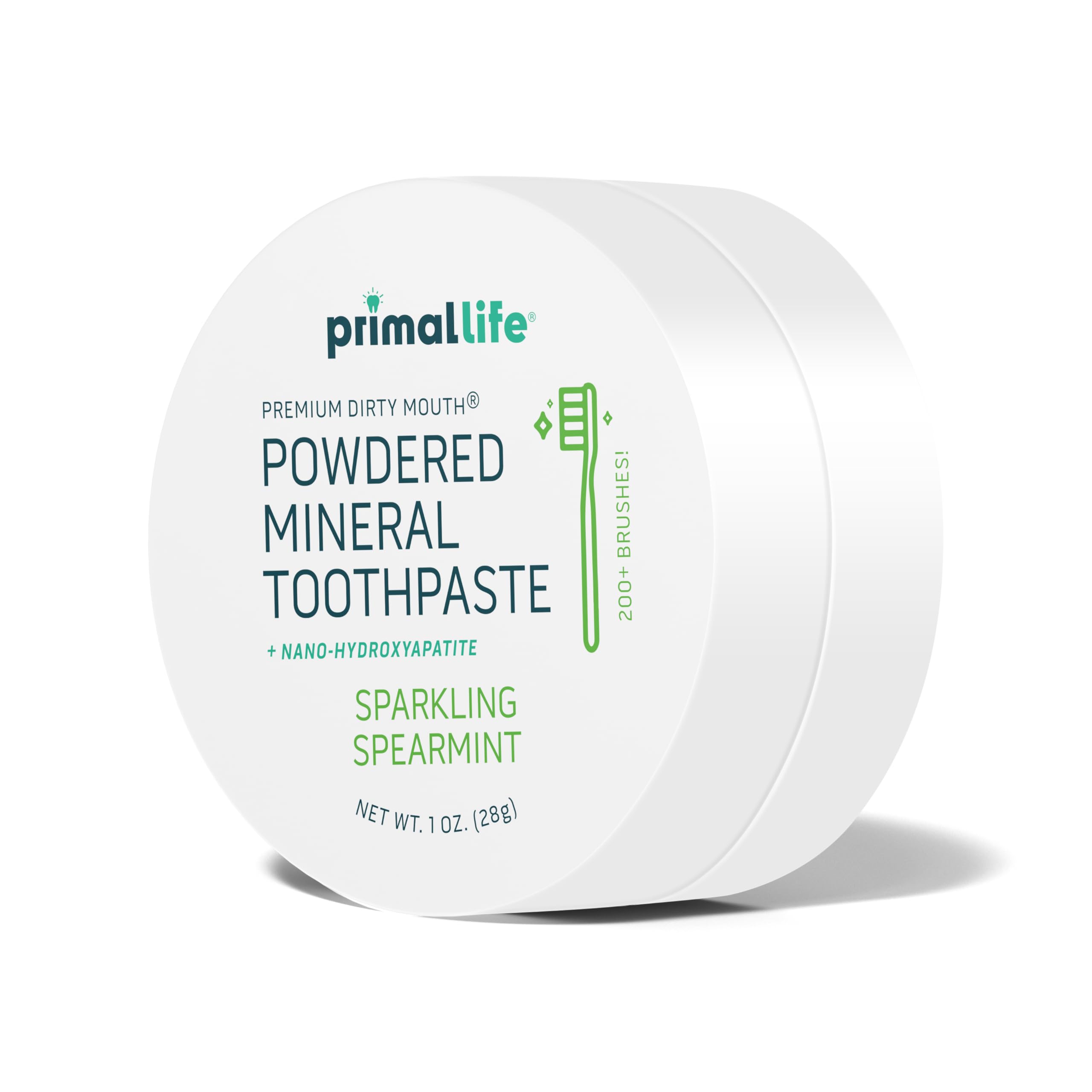 Primal Life Organics detalle del polvo y textura para limpieza suave