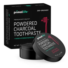 Primal Life Organics frente del envase mostrando diseño y tamaño útil