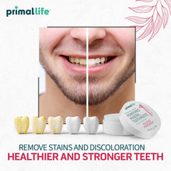 Primal Life Organics frasco junto a monedas para comparar tamaño portátil