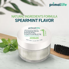 Primal Life Organics envase junto a moneda para comparar tamaño práctico