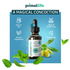 Primal Life Organics textura en gotero ilustra aplicación precisa y ahorro