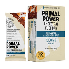 Primal Power empaque frontal mostrando la barrita y beneficios