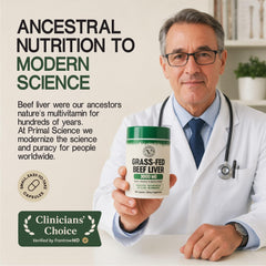 Primal Science ganado pastando que ilustra origen grass-fed y prácticas sin hormonas