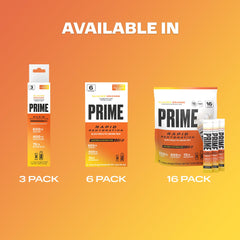 PRIME HYDRATION mano junto a sobre para escala y transporte fácil